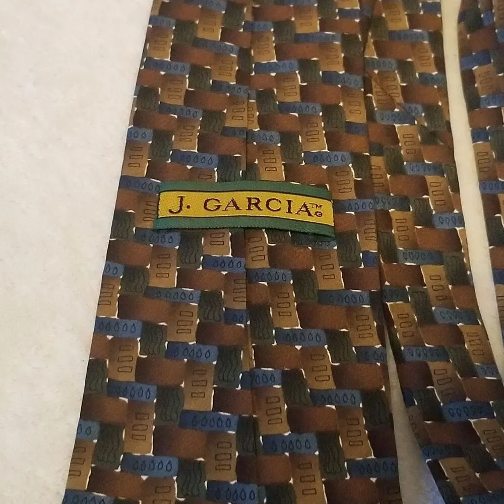 J. Garcia Tie Necktie 100% Silk 58